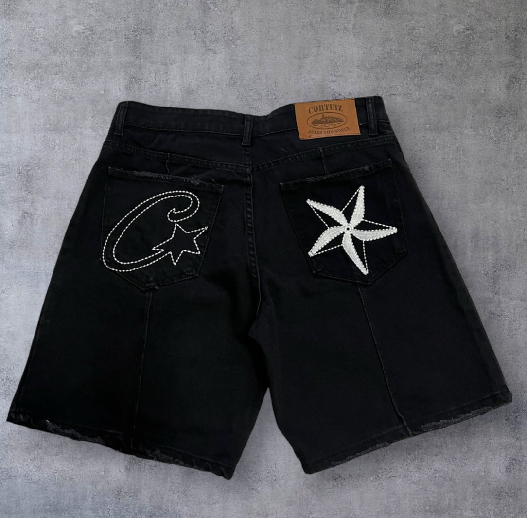 Corteiz denim shorts