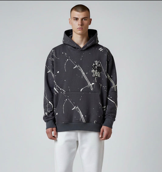 Chrome Hearts Shadow Cross Hoodie