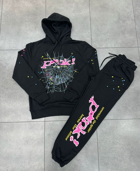 Sp5der pink tracksuit