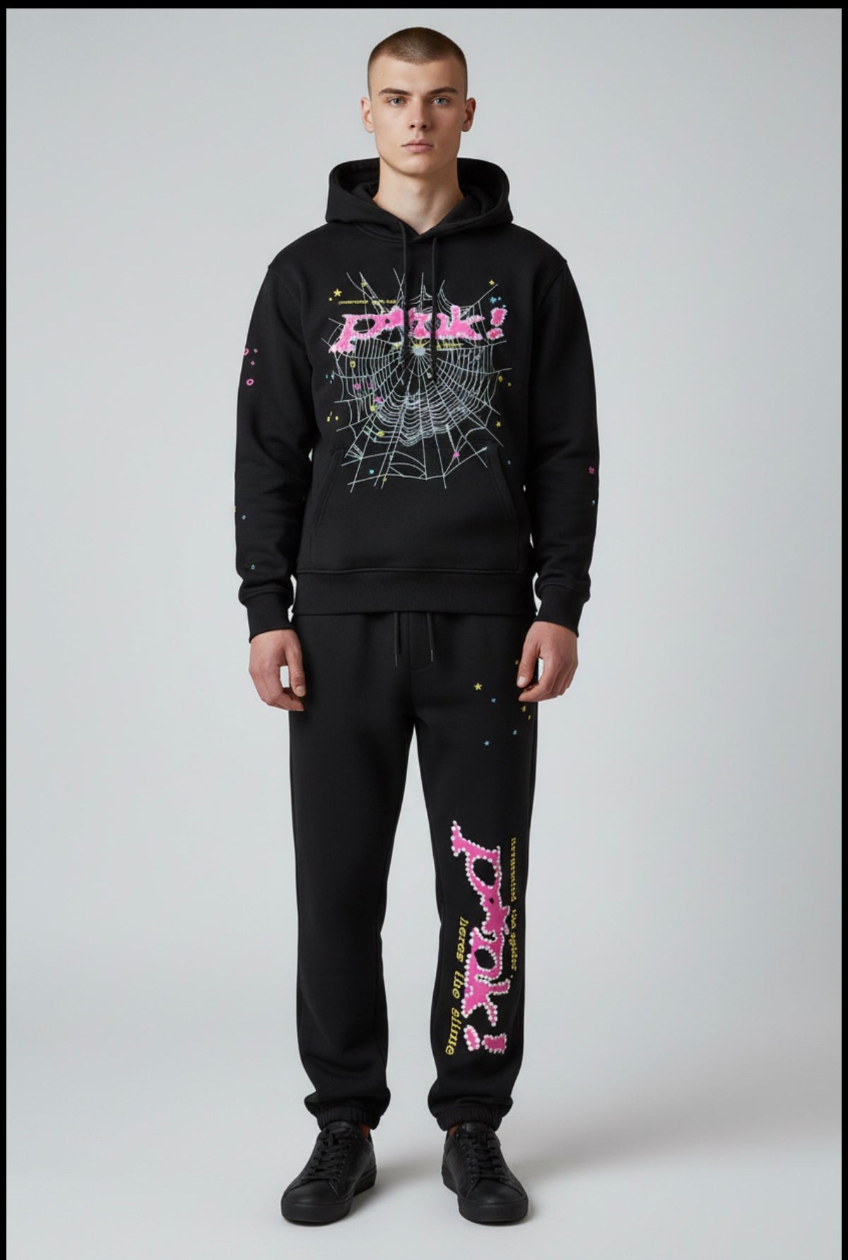 Sp5der pink tracksuit