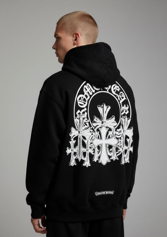 Chrome Hearts Cross print Hoodie