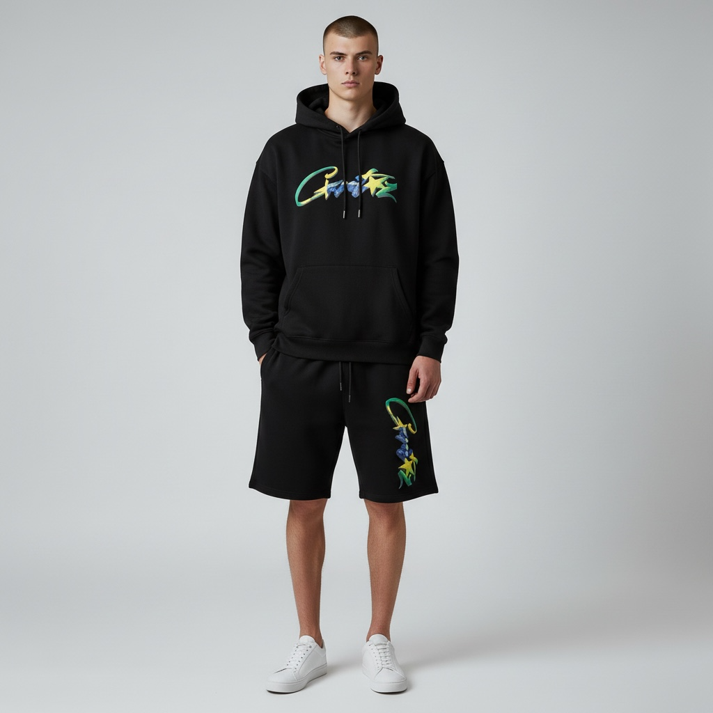 Corteiz Brasil Hoodie + Short set